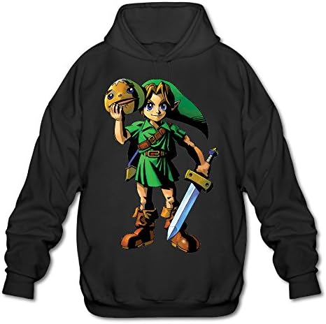 Shehe Men's Legend Zelda Majora Mask Trendy Sportswear XL Black