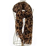 Designer Inspired Leopard Scarf - Brown