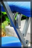 Aosom Blue 3.5 Foam Portable Massage Chair Tattoo Spa