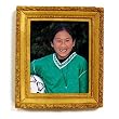 Gold Frame Magnet for Personal Photographs (2-3/4" x 2-1/2") - comes with pop-out easel