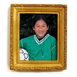 Gold Frame Magnet for Personal Photographs (2-3/4" x 2-1/2") - comes with pop-out easel