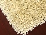 8 x 10 Euro Shag Rug, Cottage White, Cotton Backing 8 x 10 Euro Shag Rug, Cottage White, Cotton Backing