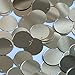Round Flat Sequin 18mm Top Hole Light Gold Metallic. Couture Paillettes. Made in USA