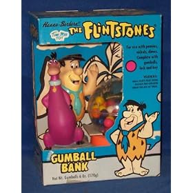 Hanna Barbera The Flintstones Gumball Bank