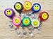 Smiley Faces Id Badges Card Holder Office Retractable Reel Key Clip Holders