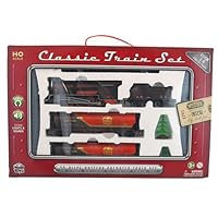 WowToyz Classic Train Set with Carry Case- Steam Engine with Tanker