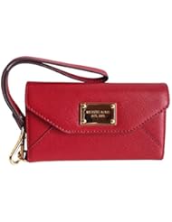 Wireless: Michael Kors Wallet Clutch Wristlet for Iphone 5 Red Saffiano Leather - Michael Kors