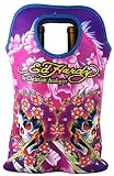Ed Hardy Neoprene Double Wine Beverage Tote Ghost