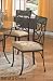 Kitchen & Housewares : Antique Metal Finish Dining Chair with Multicolor Tiles By Coaster Furniture
