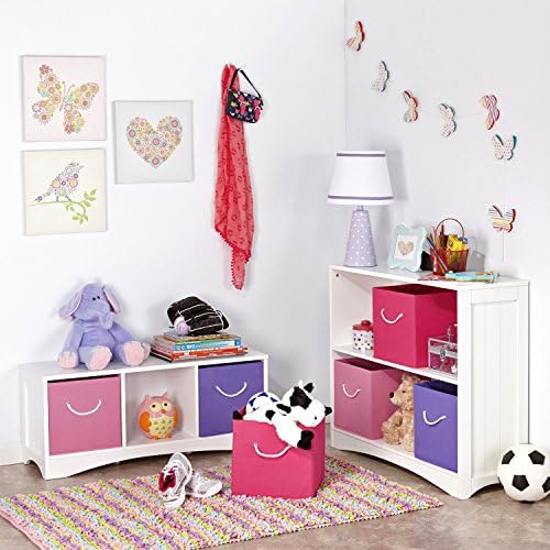 RiverRidge Kids 2pc Soft Storage Bins - Lavender