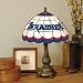 ATLANTA THRASHERS 20 Hand Cut Stained Glass TIFFANY TABLE LAMP with a Cast Metal Base