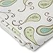 SwaddleDesigns Fitted Crib Sheet/Toddler Sheet, Baby Sleeps Better on Softest Cotton Flannel, Made in USA, Kiwi Paisley