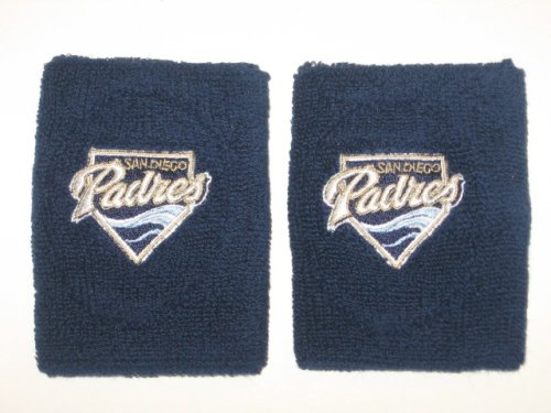 SAN DIEGO PADRES Team Logo COTTON WRISTBANDS -(set of 2)