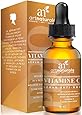 ArtNaturals Enhanced Vitamin C Serum with Hyaluronic Acid 1 Oz - Top Anti Wrinkle, Anti Aging & Repairs Dark Circles, Fades age spots & Sun Damage - 20% Vitamin C Super Strength - Organic ingredients