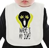 Where Is My Dope Munk ネクタイを有する有機ビブ Medium