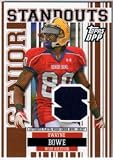 Dwayne Bowe Kansas City Chiefs 2007 Topps Draft Picks and Prospects Senior Standout Jersey #DBO Football Card