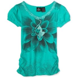 Baby Phat Girls 7-16 Flower Print Top
