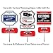 51i0bbFcQAL. AA75  SECURITY SIGN   #102 Security Burglar Alarm System Warning Sign on 36 Stake #102YS