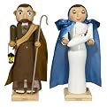 - 2 Pk Joseph & Mary Nutcrackers-8"