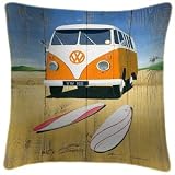 We Love Cushions Orange VW Camper Beach Martin Wiscombe Cushion