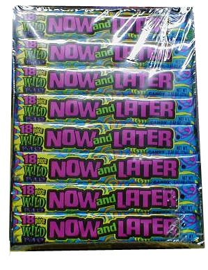 Now and Later Cherry, Blueberry, and Apple flavored candies (24 count) by Buy Candy Wholesale