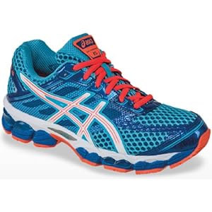 ASICS Women's GEL-Cumulus 15 Running Shoe,Turquoise/Lightning/Electric Melon,8.5 M US