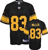 Santonio Holmes #10 Pittsburgh Steelers Replica NFL Jersey Black Size 54 (XXL)