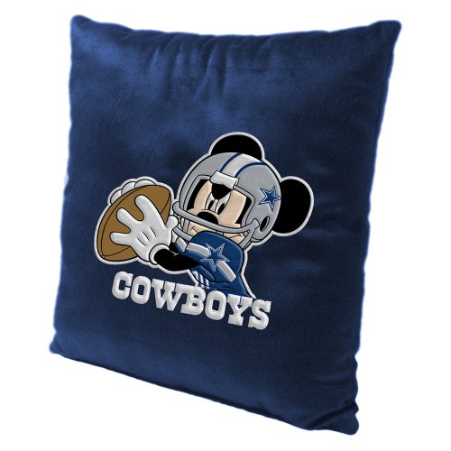 Dallas Cowboys NFL and Disney's Mickey Mouse Plush Toss Pillow (16in x 16in)