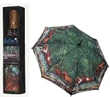 Western Horses Spring Creek Run Folding Umbrella Compact Auto Open