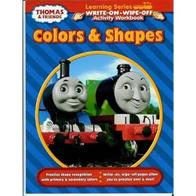 Thomas & Friends Learning Series Colors & Shapes Write-On Wipe-Off Activity Workbook
