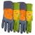 MidWest Gloves 64A7-4 Ladies Garden Gripping Glove Combo Pack, 4-Pack