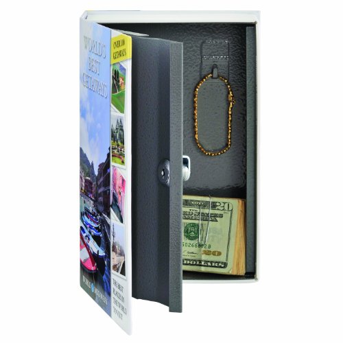 STEELMASTER Travel Book Safe with Keyed Lock, 9.44 x 6.18 x 2.22 Inches, Multicolored (221269203)
