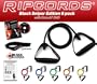 Ripcords Resistance Exercise Bands Black Sniper Edition: 6 bands, Door Anchor, Circuit7 DVD and Manual