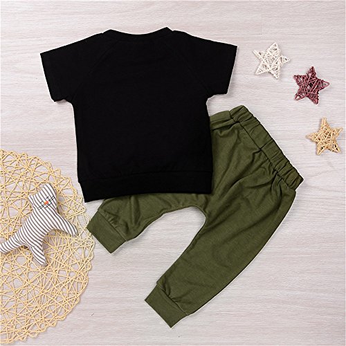 Mikrdoo-Baby-Boy-Girl-Clothing-Set-Letters-Printed-Black-T-Shirts-Tops-Solid-Pants-2-Pcs-Bebe-Outfits-Kids-Costumes