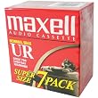 Maxell UR-90 Blank Audio Cassette Tape, 7 Pack