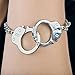 Caine's Handcuff Bracelet - Silver Tone Handcuff Jewellery