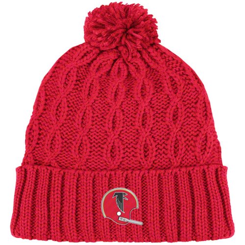 Atlanta Falcons Women's Knit Hat: Retro Pom Cuffed Knit Hat