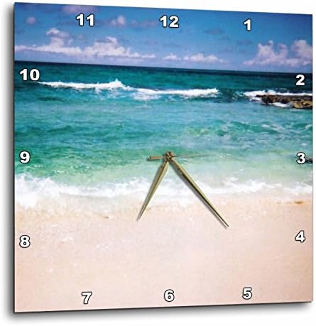 Renderly Yours Beautiful Sandy Beach Wall Clock, 10 by 10-Inch
