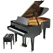 Suzuki M-730BL Acoustic Grand Piano, 6 Feet 1 Inch,Black