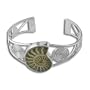 Sterling Silver Ammonite Bracelet by Sajen
