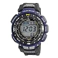 Casio Mens PAG240B-2CR Pathfinder Triple Sensor Multi-Function Sport Watch