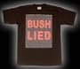Bush Lied They Died anti-war T-shirt Listing Names of 4058 U.S. Troops Killed in Iraq - Size Large