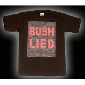 Bush Lied They Died anti-war T-shirt Listing Names of 4058 U.S. Troops Killed in Iraq - Size Large