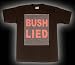 Bush Lied They Died anti-war T-shirt Listing Names of 4058 U.S. Troops Killed in Iraq - Size Large