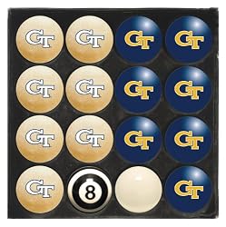 Imperial Georgia Tech Yellow Jackets NCAA Licensed Billiard Ball Set