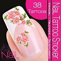 Nail Tattoo Sticker Cherry Blossom - rose
