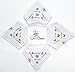 Baby Bandana Drool Bibs from Our Nipper - 4-Pack Absorbent Cotton with Snaps