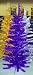 Purple Tinsel Aluminum 4 Foot Artificial Christmas Tree