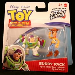 SPACE RANGER BUZZ LIGHTYEAR & BIG ARM WOODY Toy Story 3 Buddy Pack DISNEY / PIXAR Mini Figures * 2 Pack *