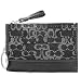 Coach Lurex Signature Mini Skinny Zip Top Case Bag 40953 Black